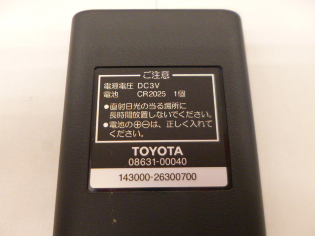 『T765』トヨタ　TOYOTA　リアモニター用リモコン　08631-00040　143000-26300700_画像4