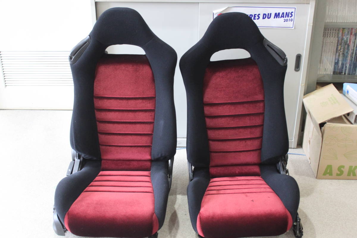 * selling out! payment on delivery Mitsubishi FTО original seat semi bucket seat seat rail exchange trim change settled after market goods old car 2 legs set *