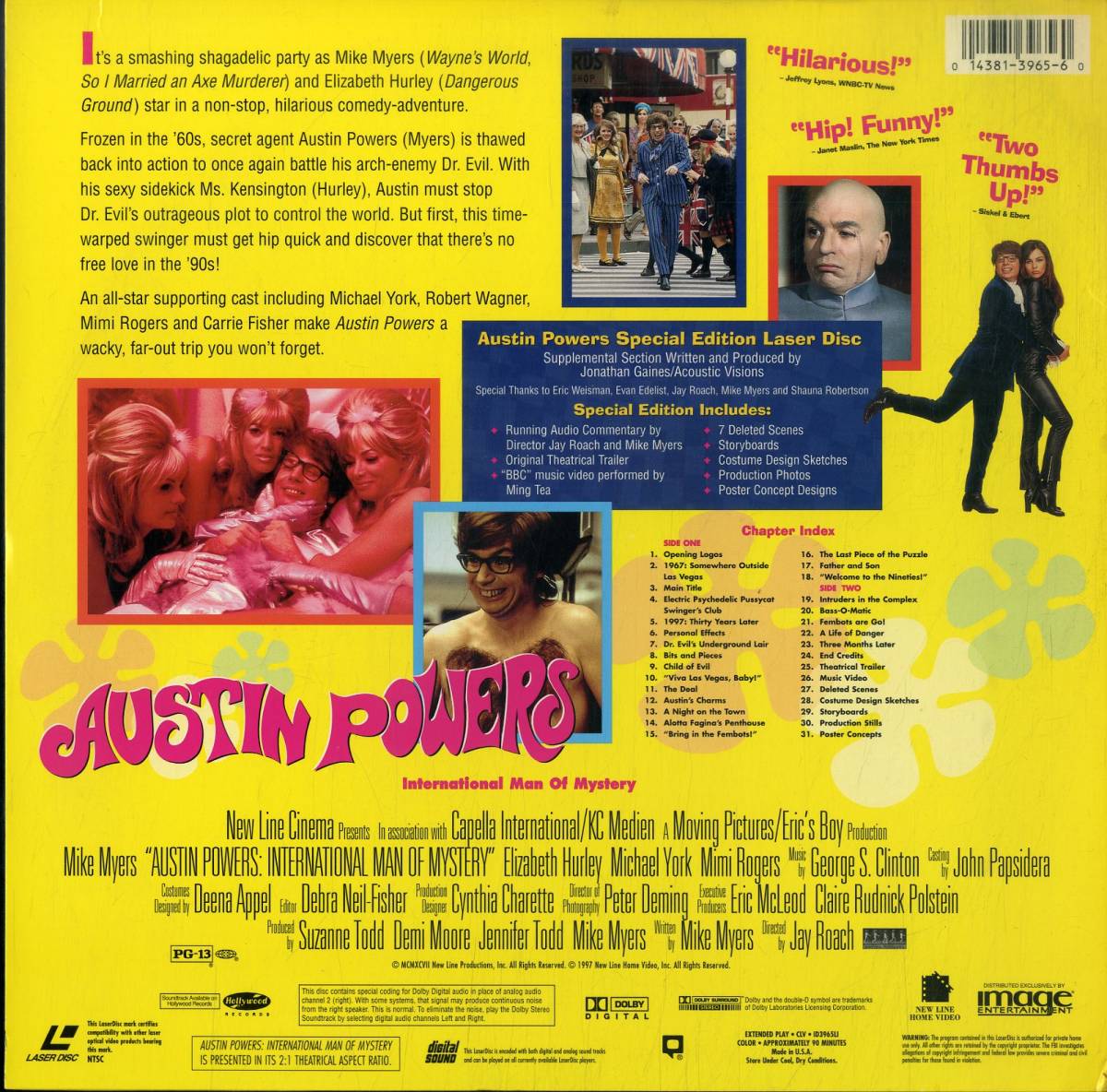 B00162669/LD/「Austin Powers / International Man Of Mystery(Widescreen Special Edition)」_画像2