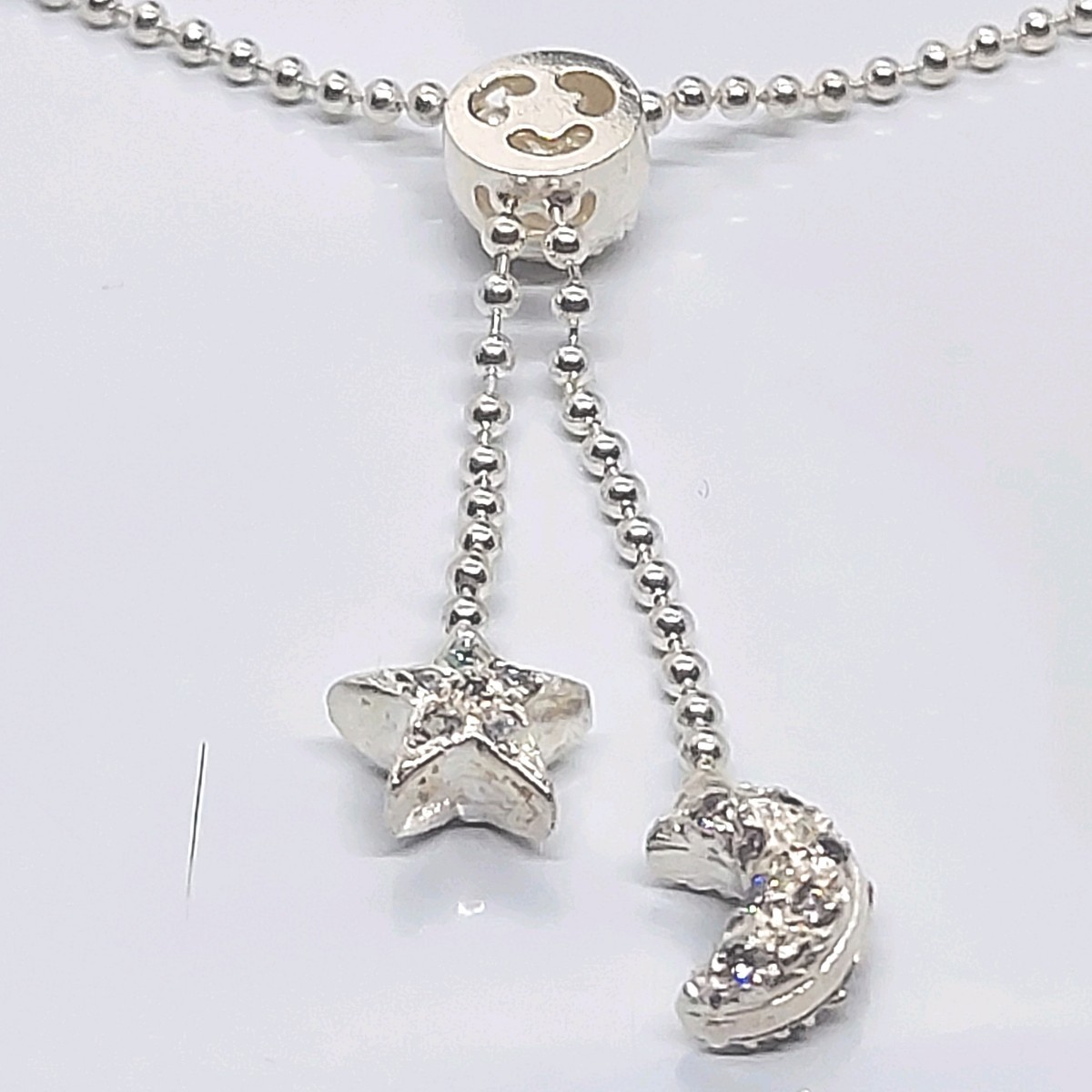  storage bag attaching Folli Follie Folli Follie SV925 month star motif necklace silver 