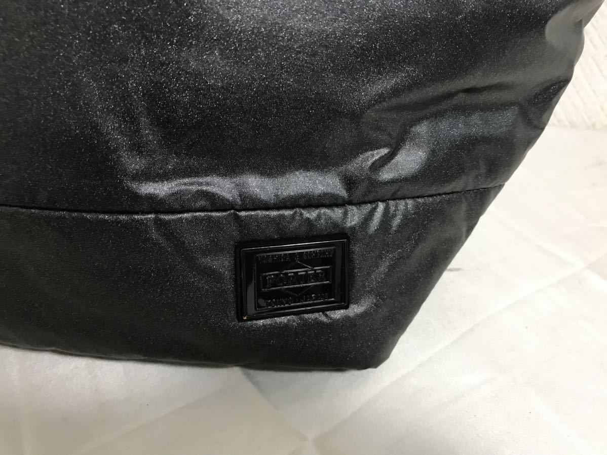  genuine article Porter girl PORTER lame nylon handbag business tote bag Boston back lady's men's travel travel black black made in Japan Yoshida bag 