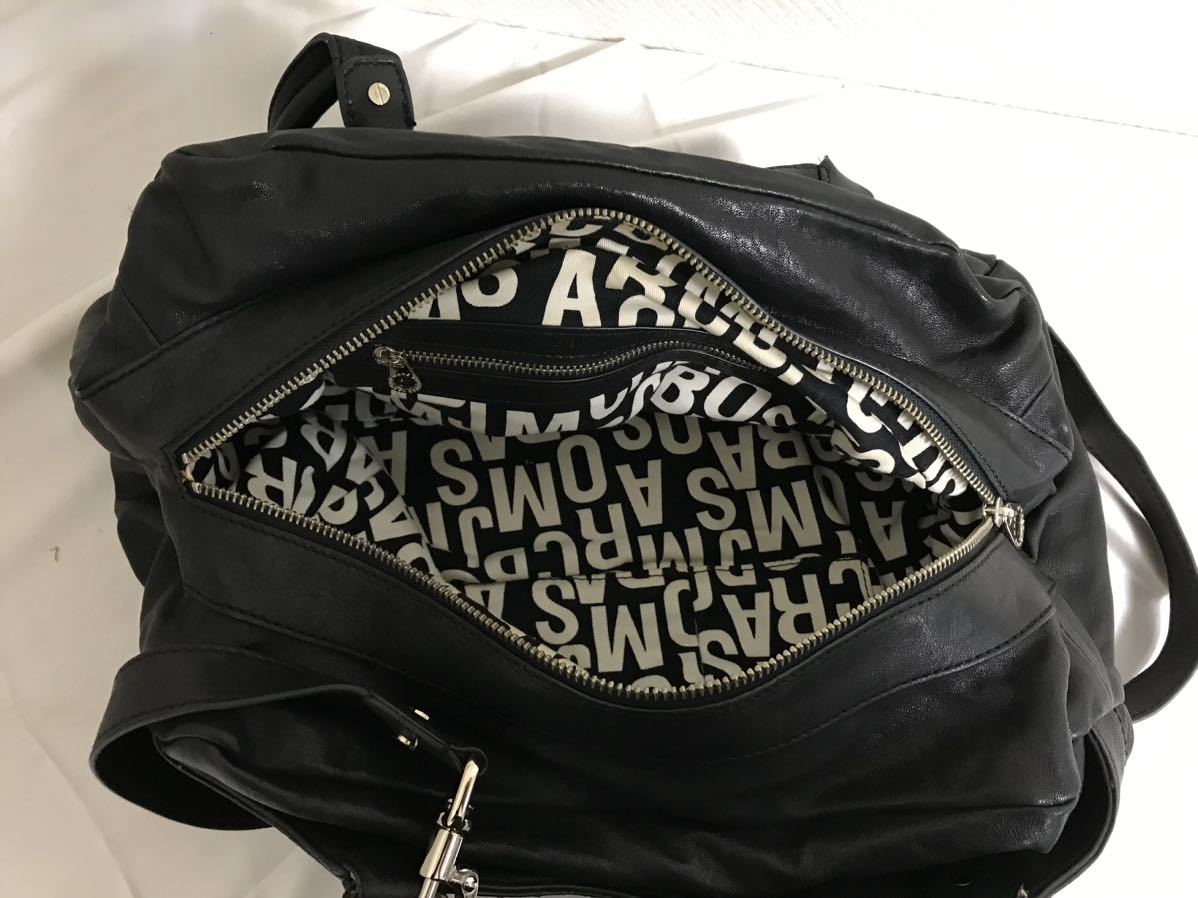 本物マークバイマークジェイコブスMARC BY MARC JACOBS本革レザー2wayハンドショルダーバッグビジネストートミニボストンバック旅行黒の画像4