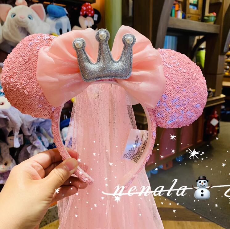  лента-ободок minnie lipon Mickey сверху море Disney новый товар не использовался с биркой Mickey Mouse minnie розовый цветок 27