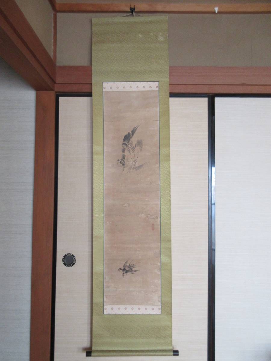 模写】鷹と燕の図 島琴陵筆 紙本 掛軸 izzimideas.com