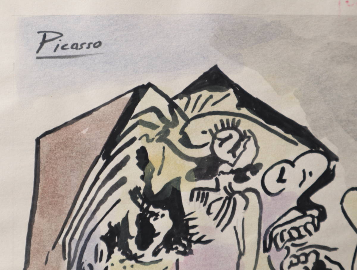 送料無料☆ピカソ PICASSO ☆販売証明書COA☆模写☆ギャラリー取り扱い