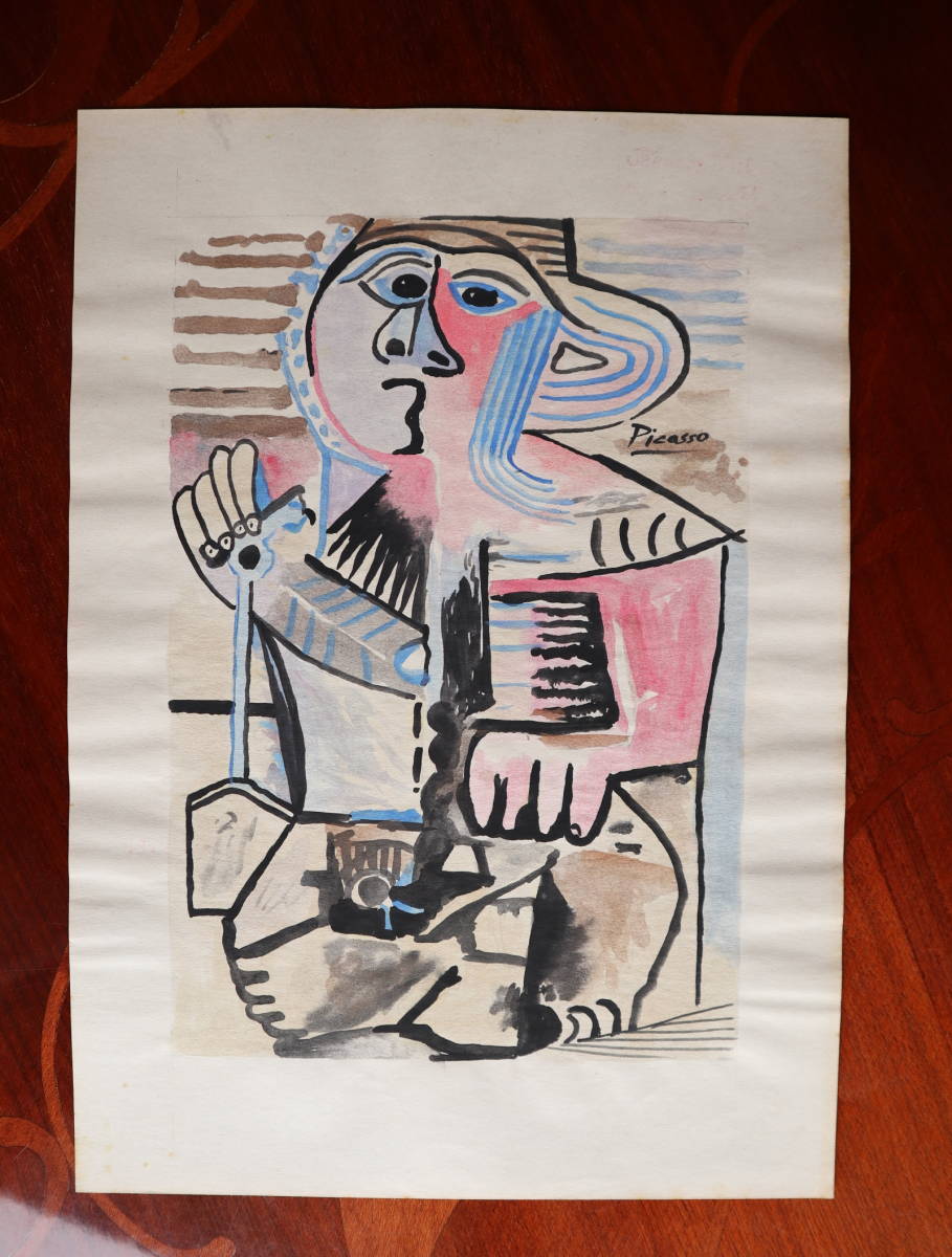 ピカソ PICASSO ☆販売証明書COA☆模写☆ギャラリー取り扱い印