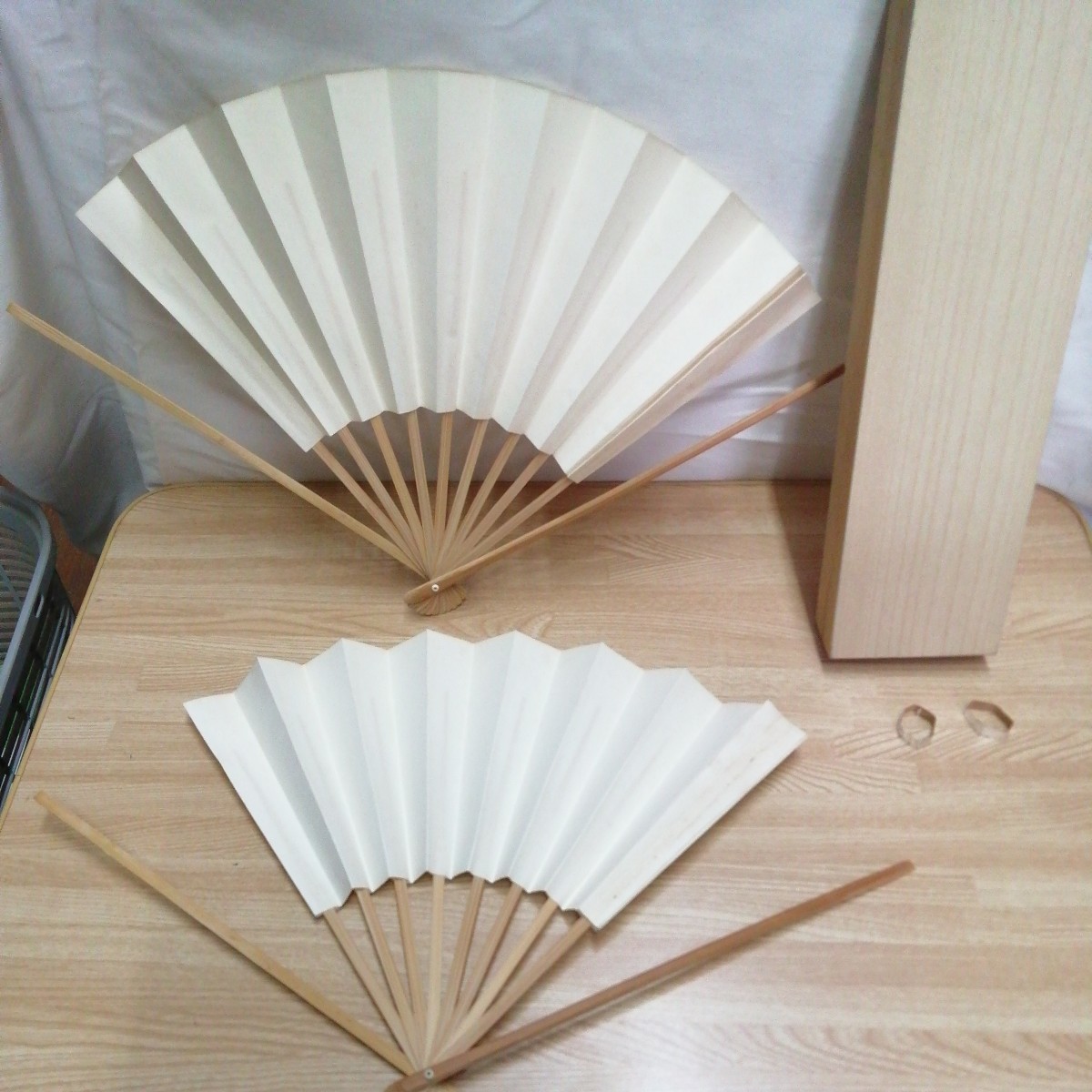  total 2 ps tree in box fan sense bamboo plain ( approximately total length 27cm)