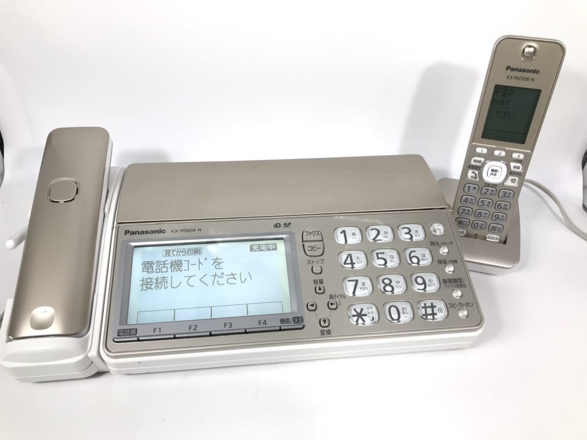 上等 Panasonic 家庭用ファックス KX-PD604-W