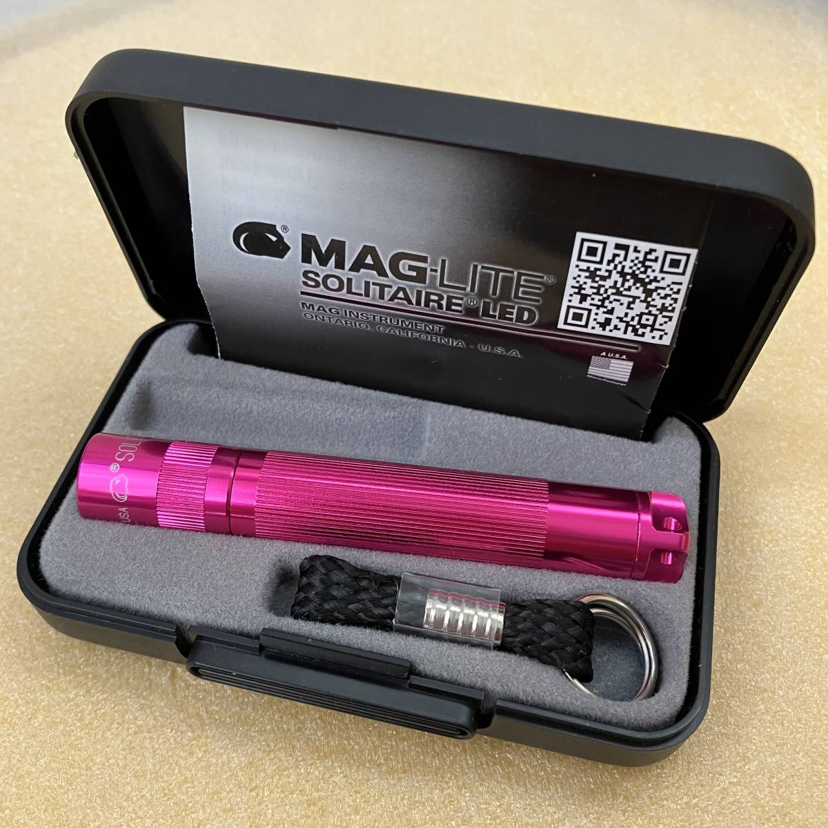 マグライト ソリテール MAG-LITE SOLITAIRE LED ピンク