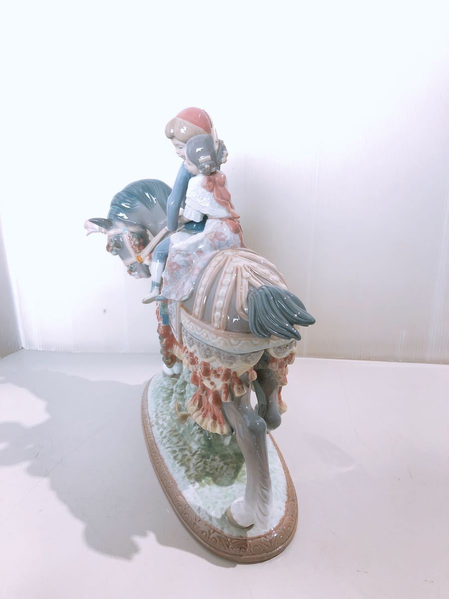 LLADR リヤドロ 陶器人形 置物 少年少女の行進 サンホセの祭り 馬