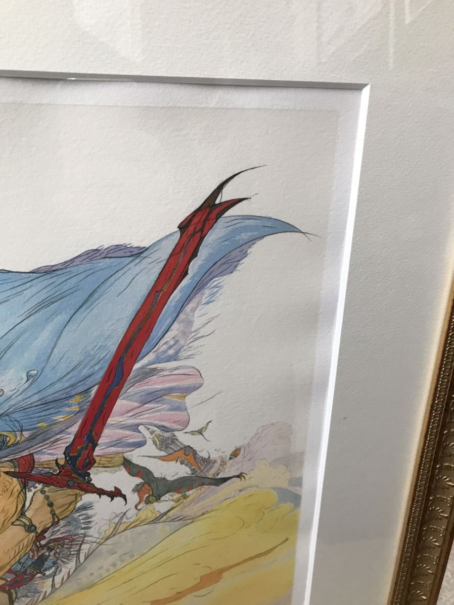 鑑定済み 天野喜孝 『TWIN SWORD』 ジクレ 版画 59/100 鑑定済み 天野喜孝 『TWIN SWORD』 ジクレ 版画 59/100