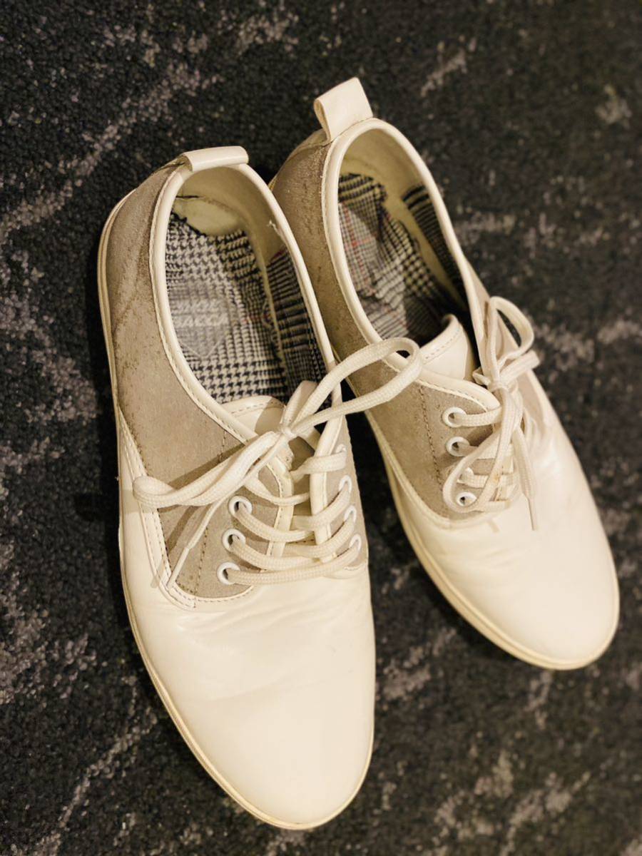26.5~27 белый кремовый цвет Drive обувь симпатичный мужской средний ткань трещина L
