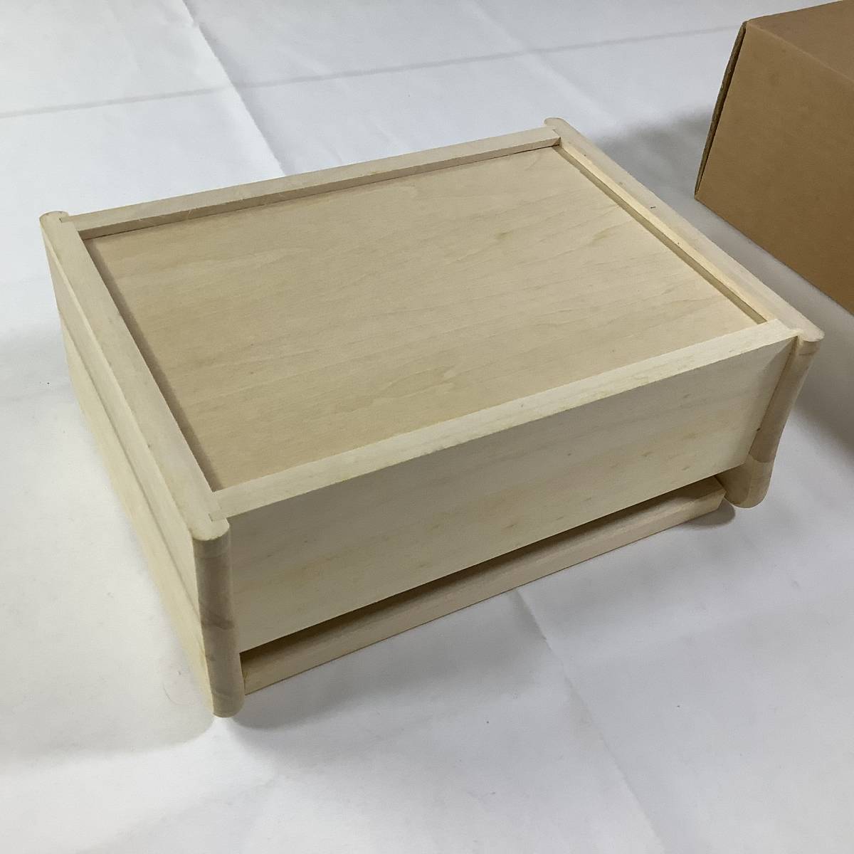 ★WOOD■送料無料 絶版 TOLE トール ウッド 素材 白木■ジュエルボックス 天板両面入替可能 写真挿入可能 宝石箱■ARTBOOK_OUTLET■BRB3-04