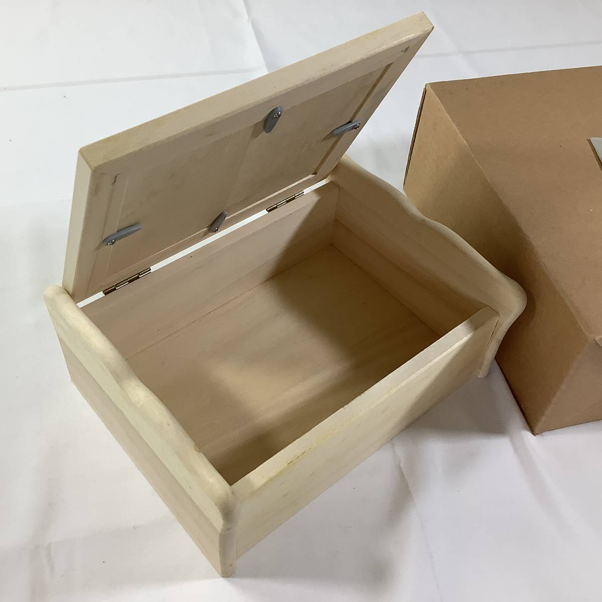 ★WOOD■送料無料 絶版 TOLE トール ウッド 素材 白木■ジュエルボックス 天板両面入替可能 写真挿入可能 宝石箱■ARTBOOK_OUTLET■BRB3-04_画像5