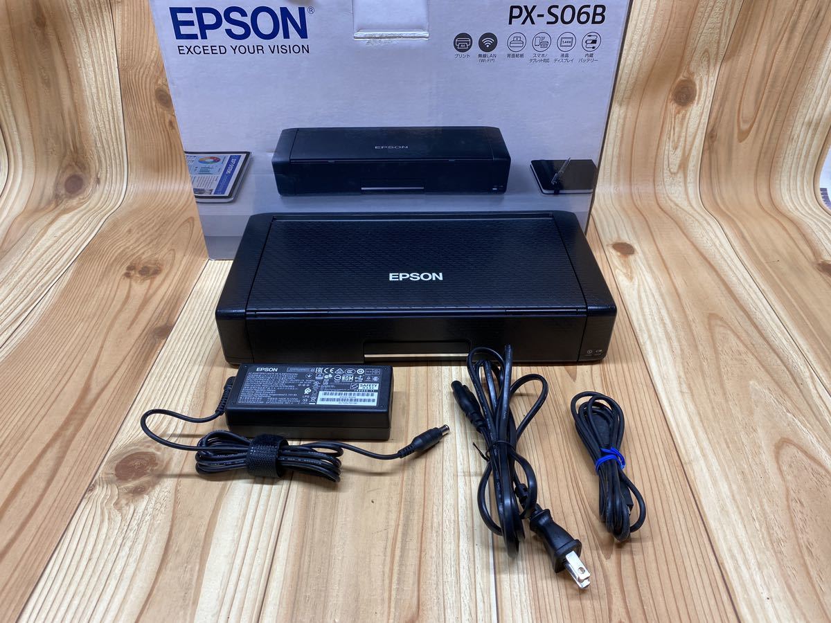 EPSON モバイルプリンター PX-S06B 通電・起動品【ジャンク】 エプソン