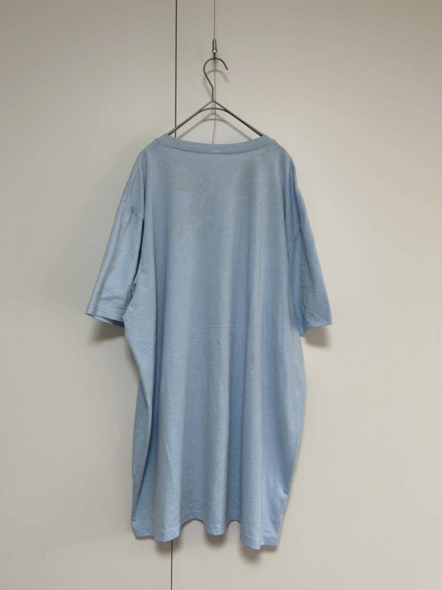 卸売 SONOMA 無地Tシャツ 古着 XXLサイズ ブランク プレーン ソリッド ブルー a959の画像4