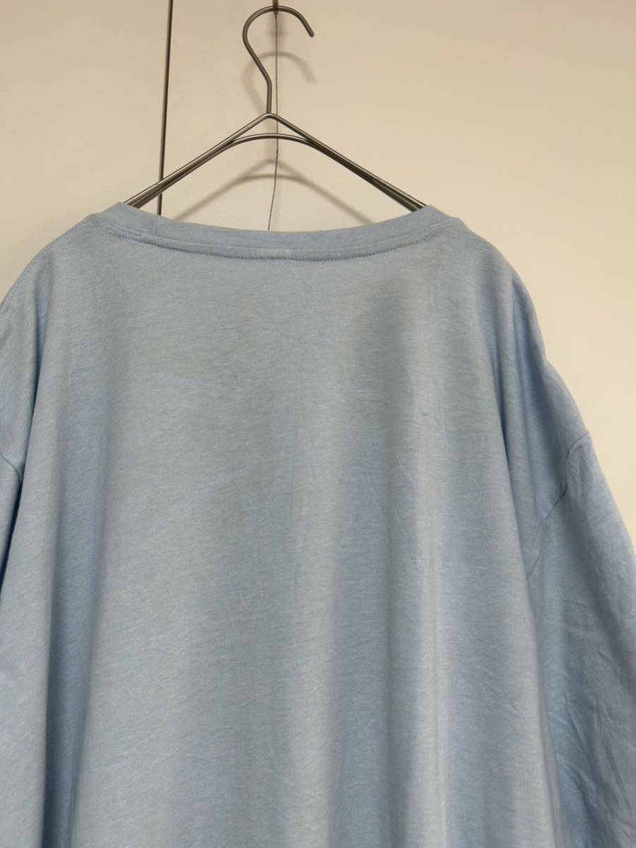 卸売 SONOMA 無地Tシャツ 古着 XXLサイズ ブランク プレーン ソリッド ブルー a959の画像5