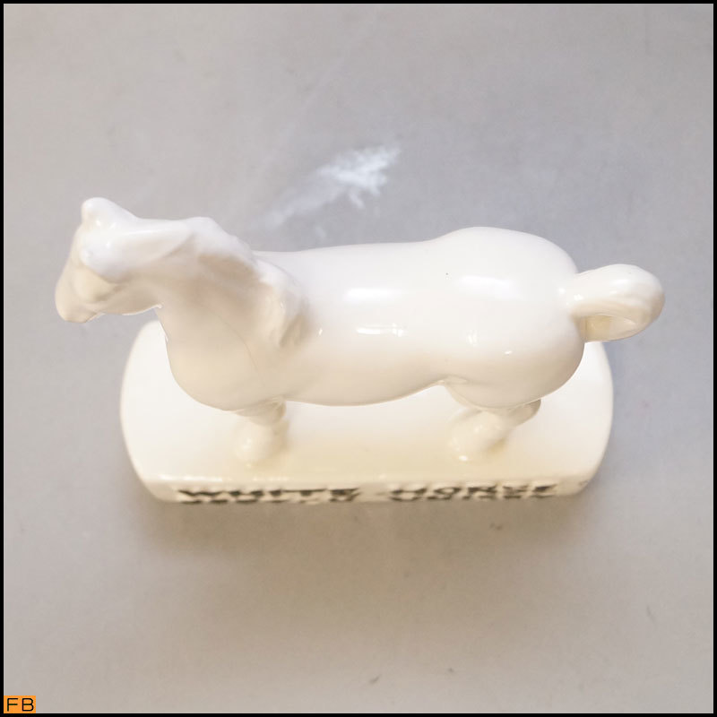 6454-◇税込◇ホワイトホース◆置物 馬 オブジェ 陶器 WHITE HORSEの画像5