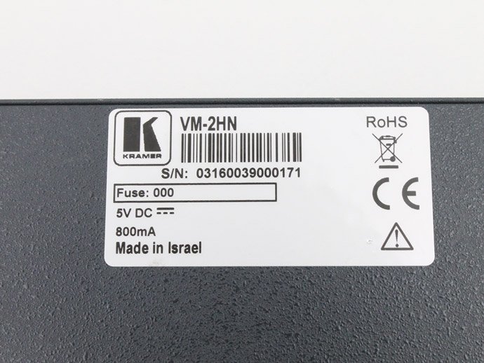 送料無料♪Kramer VM-2HN 1:2 HDMI 4K Distribution Amplifier クレイマー HDMI分配器 P55N_画像6