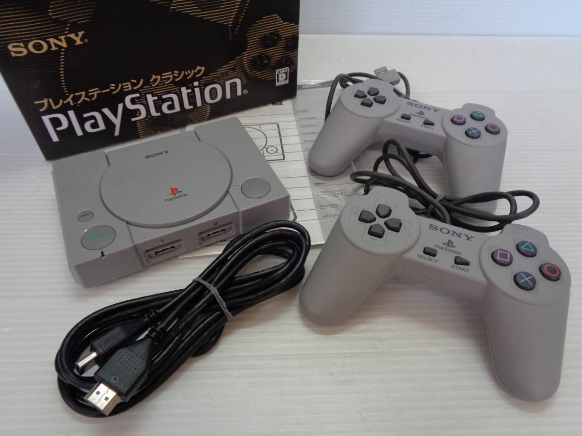 ☆【動作未確認】通電可 SONY ソニー PlayStation プレイステーションクラシック SCPH-1000RJ PS本体 ゲーム機 取説 元箱 SONY プレイステーション クラシック SCPH-1000RJ