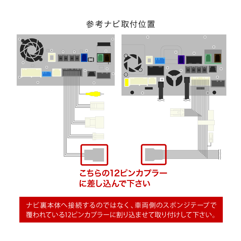 MM517D-L セレナ 9インチプレミアムナビ TVキャンセラー テレビキャンセラー テレビキット ディーラーオプションナビ 2017年 12PIN tvc25_画像3