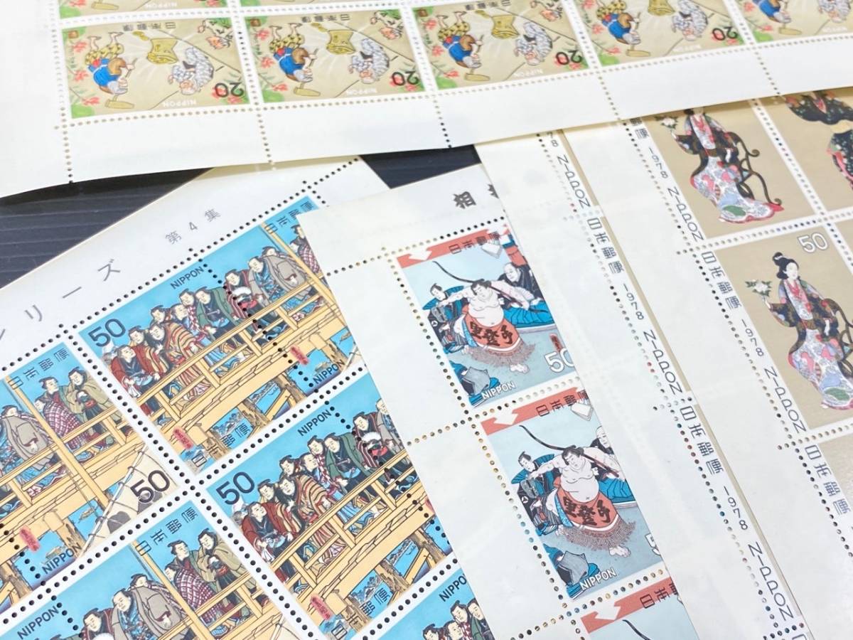 5/029【未使用切手】日本切手 記念切手 大量 切手シート まとめ 1970年代 44980円分の画像3