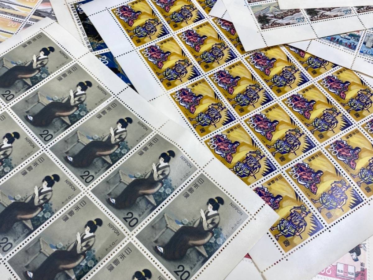 5/029【未使用切手】日本切手 記念切手 大量 切手シート まとめ 1970年代 44980円分の画像6