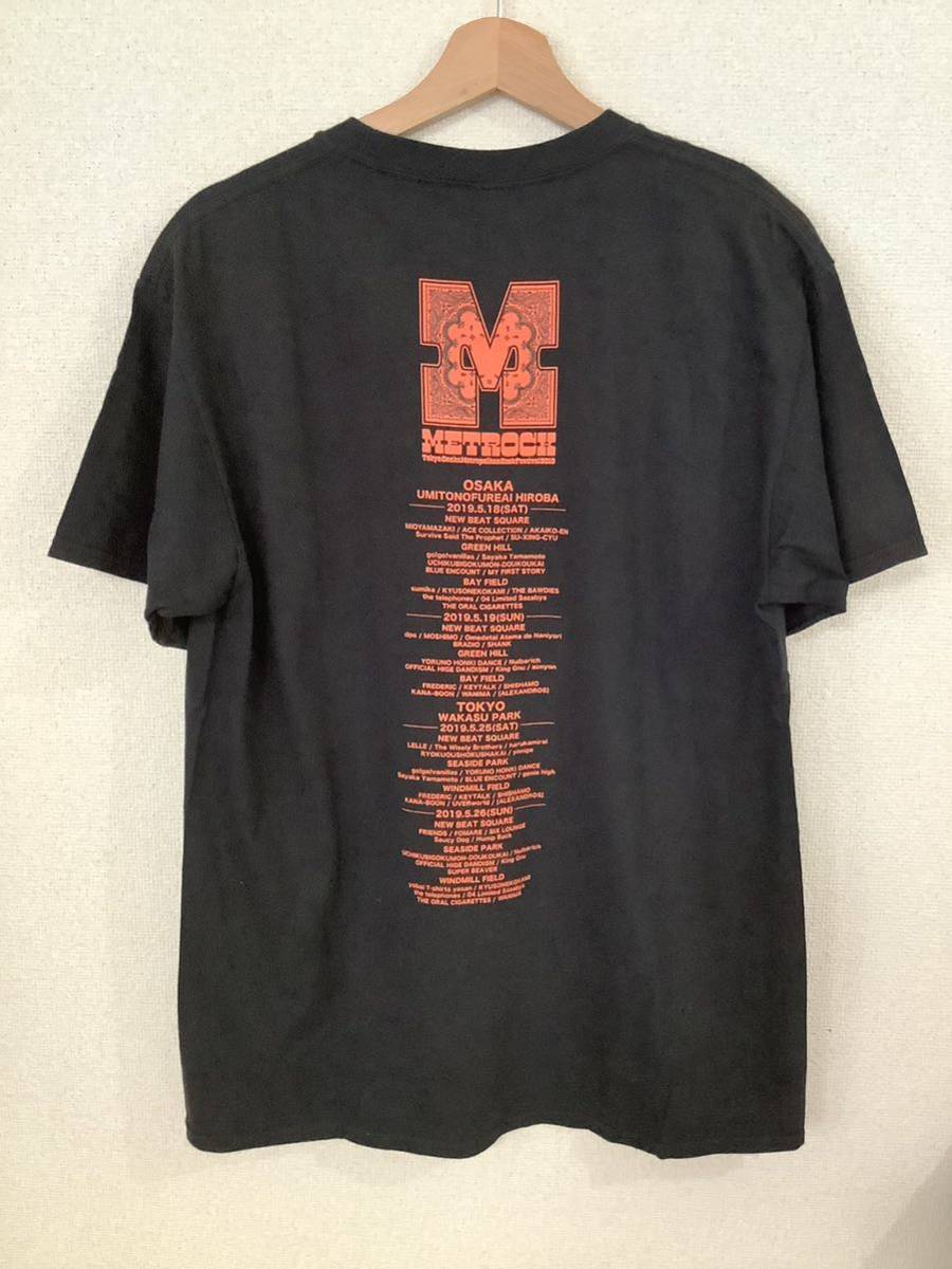 2019 MET ROCK ロックイベント　半袖Tシャツ　バンドTシャツ　邦楽　ロック　古着　ユニセックス_画像2