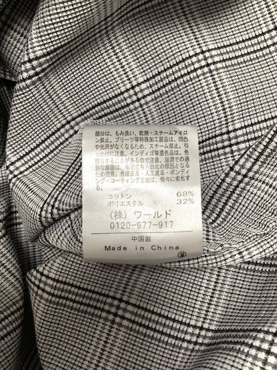 THE SHOP TK TKkikchitakeo check pattern short sleeves shirt poly- shirt select men's old clothes 