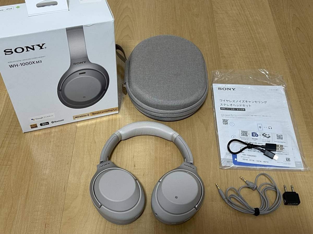 美品 SONY WH-1000XM3 Bluetooth イヤーパット新品 ソニー プラチナ