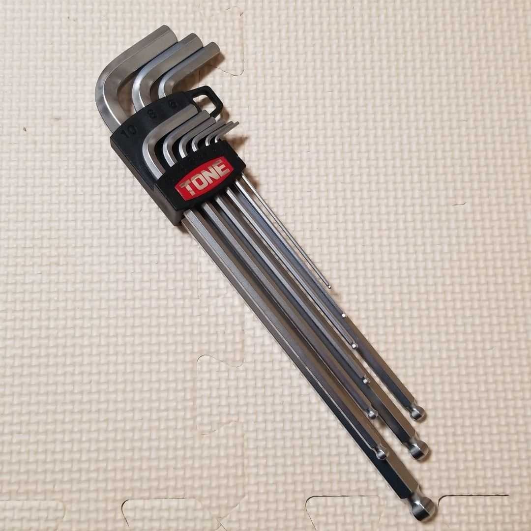 TONE トネ L型ボールポイント ロング六角レンチセット 強力タイプ 新品