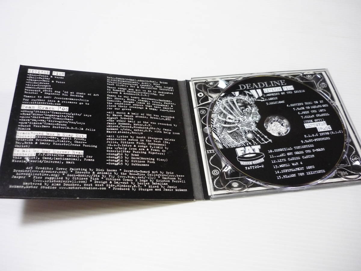 [管00]【送料無料】CD CITIZEN FISH / LEFTOVER CRACK / DEADLINE 洋楽の画像8