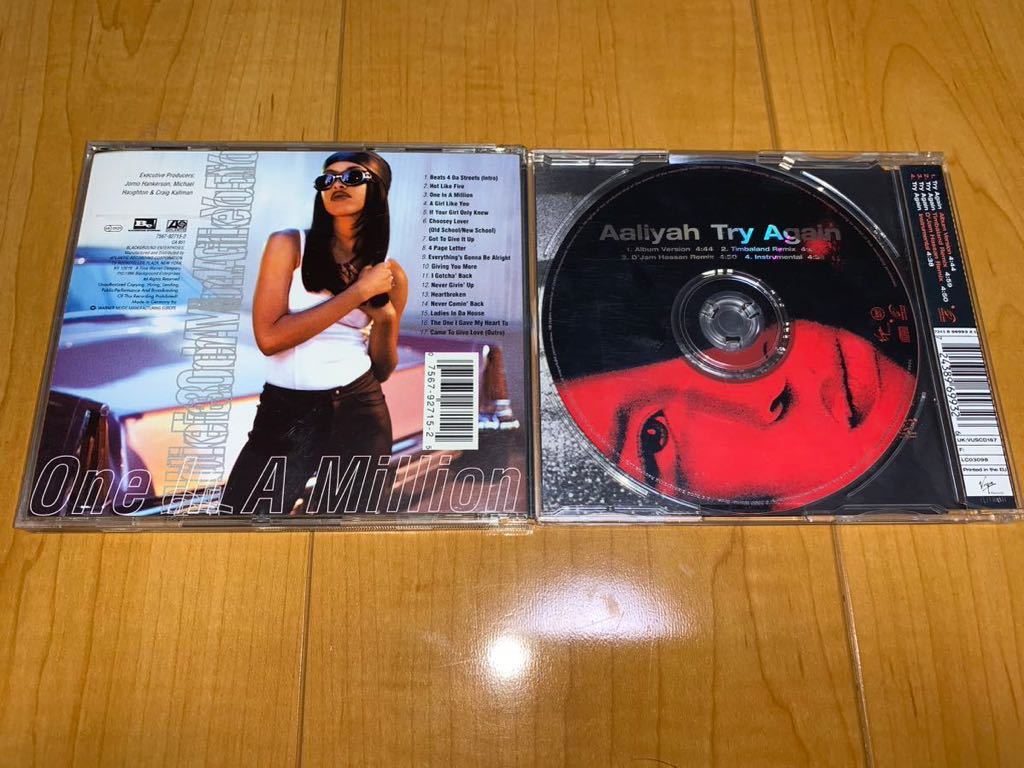 【即決送料込み】Aaliyah アルバム・シングル2枚セット / アリーヤ / One In A Million / Try Again 輸入盤CD_画像2