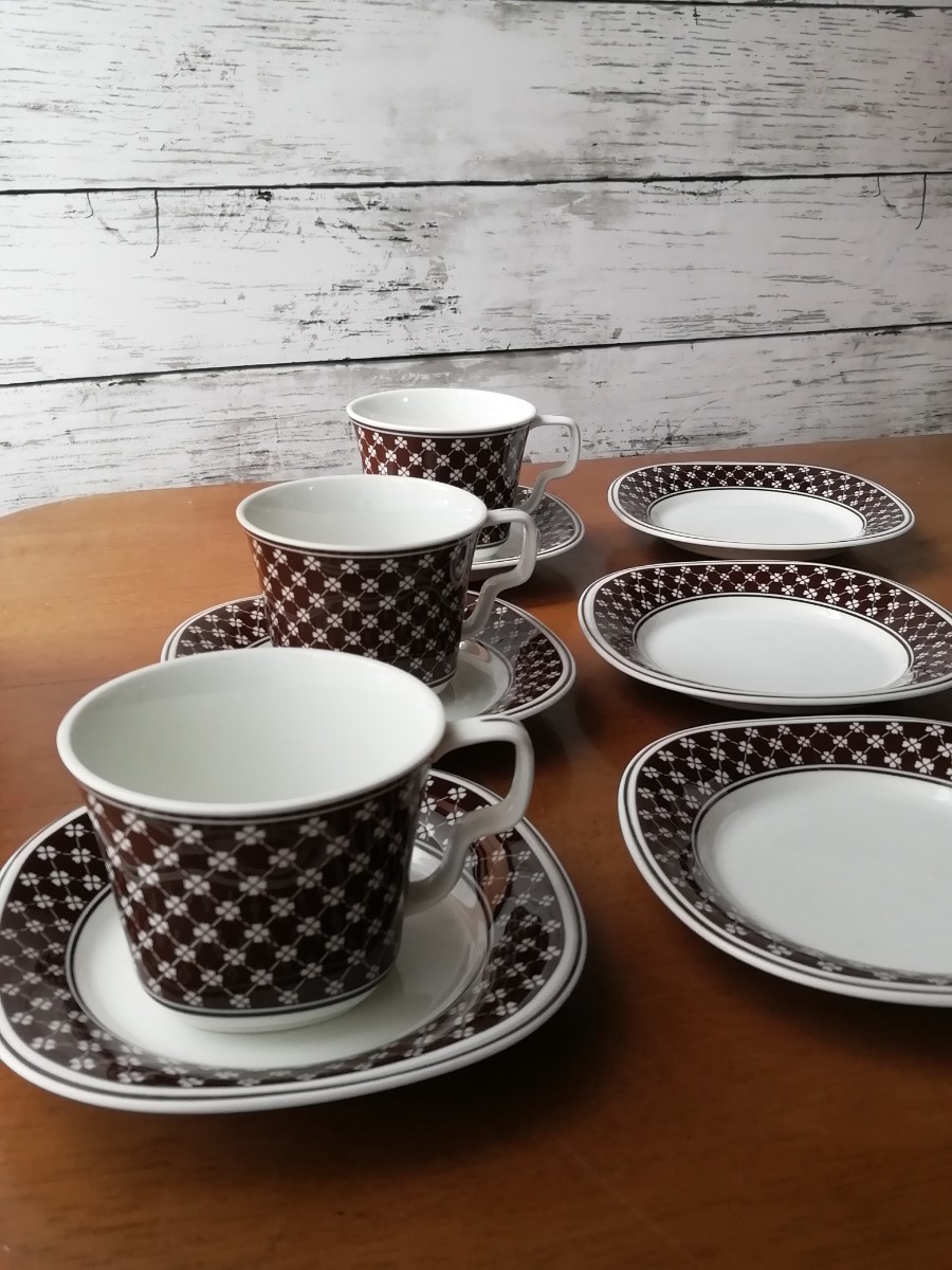 人気アイテム 3客 カップ&ソーサー バーサトーン ノリタケ ソーサー3枚 送料無料 cup coffee Noritake コーヒーカップ ヴィンテージ クローバー ノリタケ 人気アイテム 3客 カップ&ソーサー バーサトーン ノリタケ ソーサー3枚 送料無料 cup coffee Noritake コーヒーカップ ヴィンテージ クローバー ノリタケ