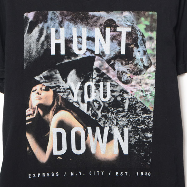 GS7201 HOUNT YOU DOWN Tシャツ M 肩43 メール便発送可 xq_画像3