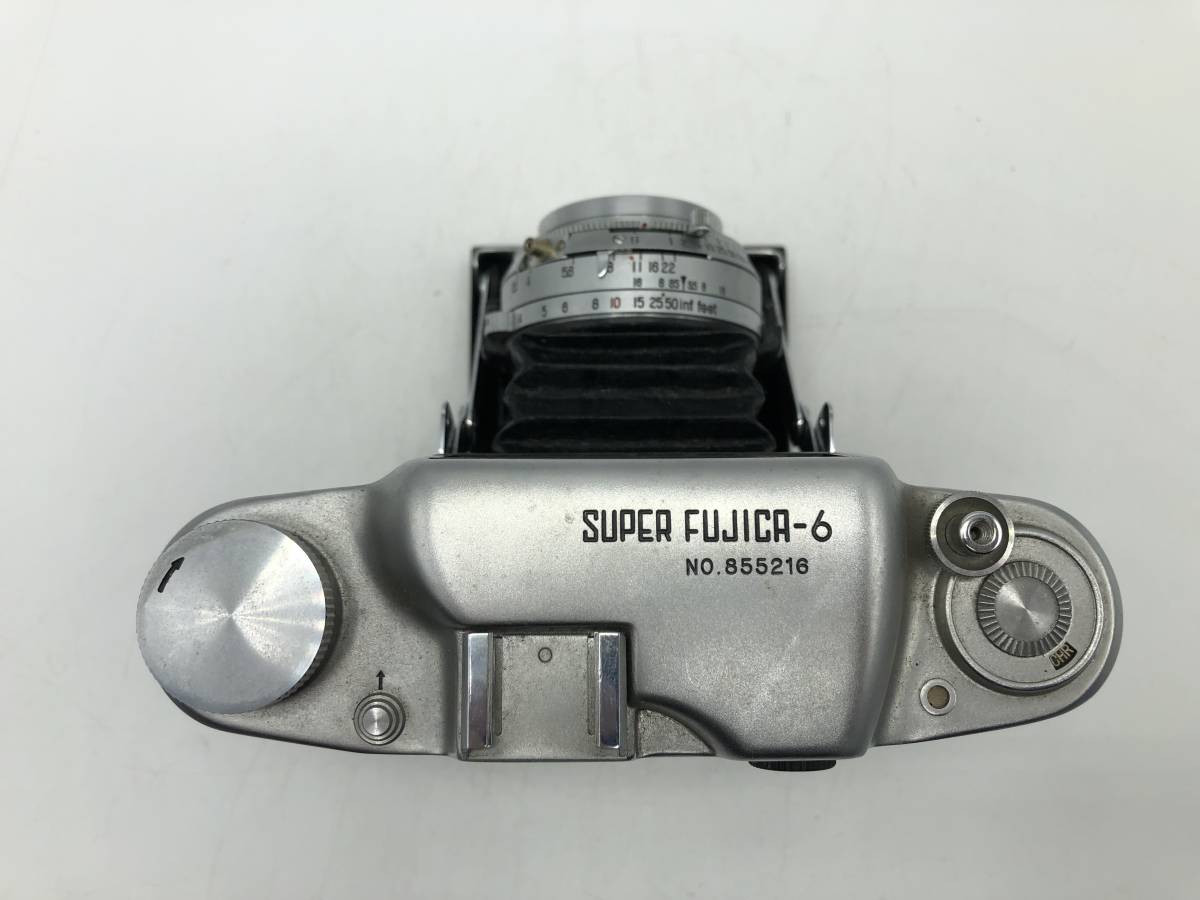 FUJIFILM 富士フィルム SUPER FUJICA-6 FUJINAR 1:3.5 7.5cm シャッターOK 中判蛇腹カメラ【HTOM050】 FUJIFILM Super Fujica フィルムカメラ