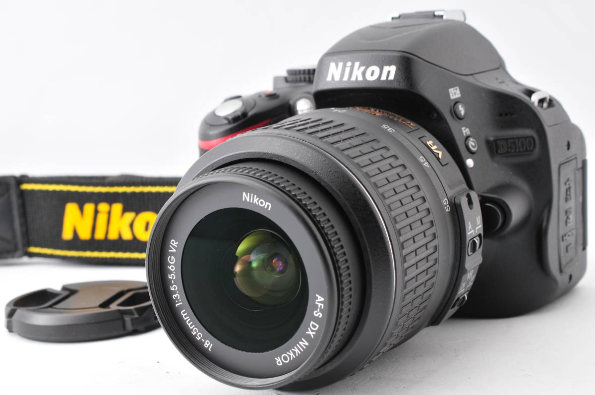 [美品] Nikon ニコン D5100 + 18-55mm レンズ #196