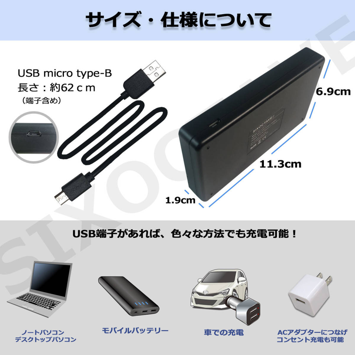 ソニー NP-FH70 互換 バッテリー2個 USB充電器 セット - 通販