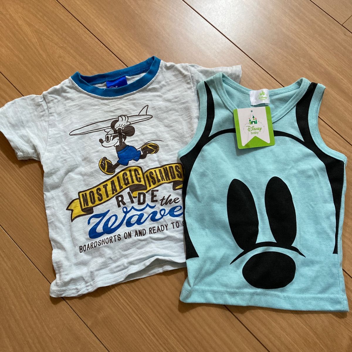 ディズニー　ミッキー  タンクトップ 80 サーフミッキー 90 半袖Tシャツ