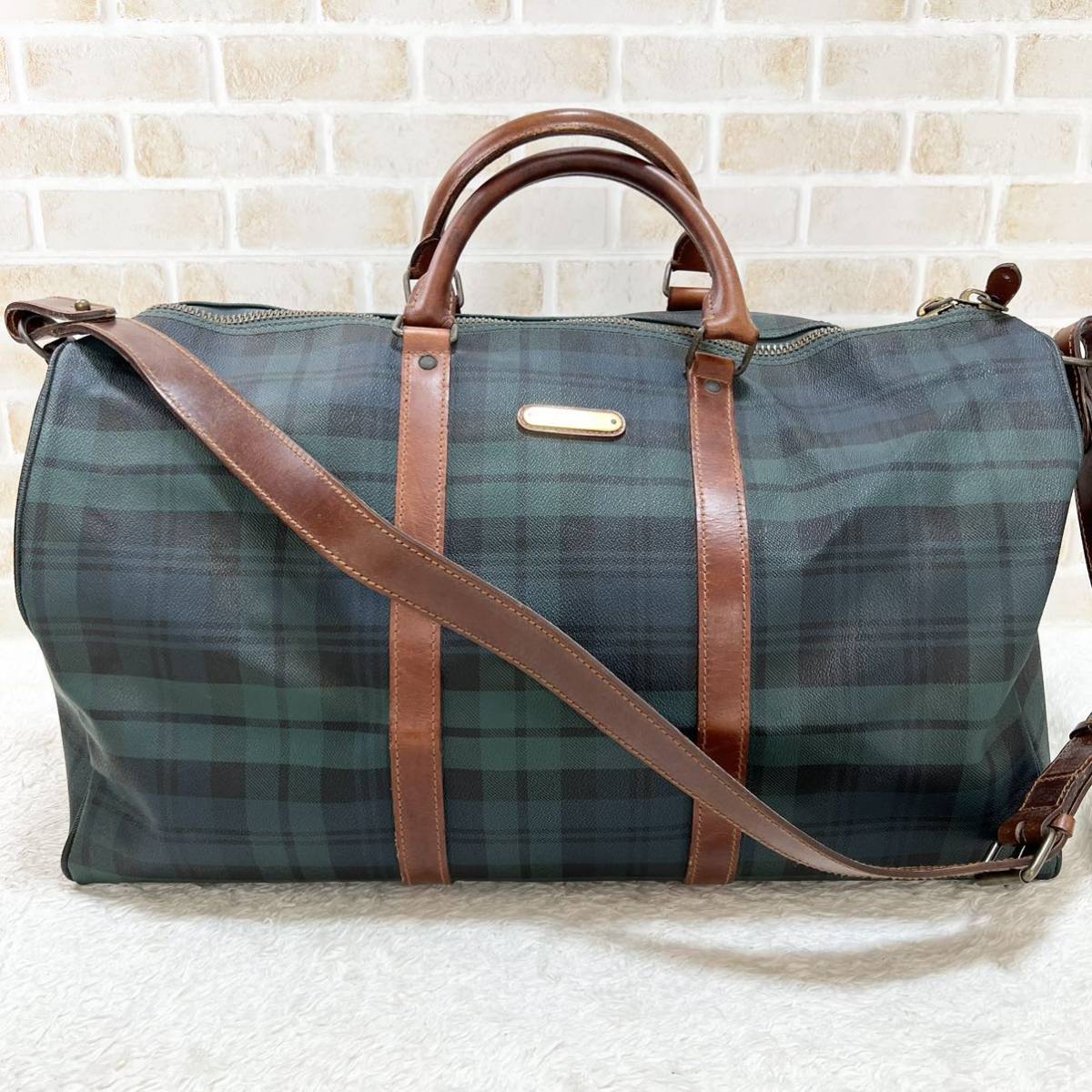 極上 ポロラルフローレン ボストンバッグ 2way ハンド ショルダー 大