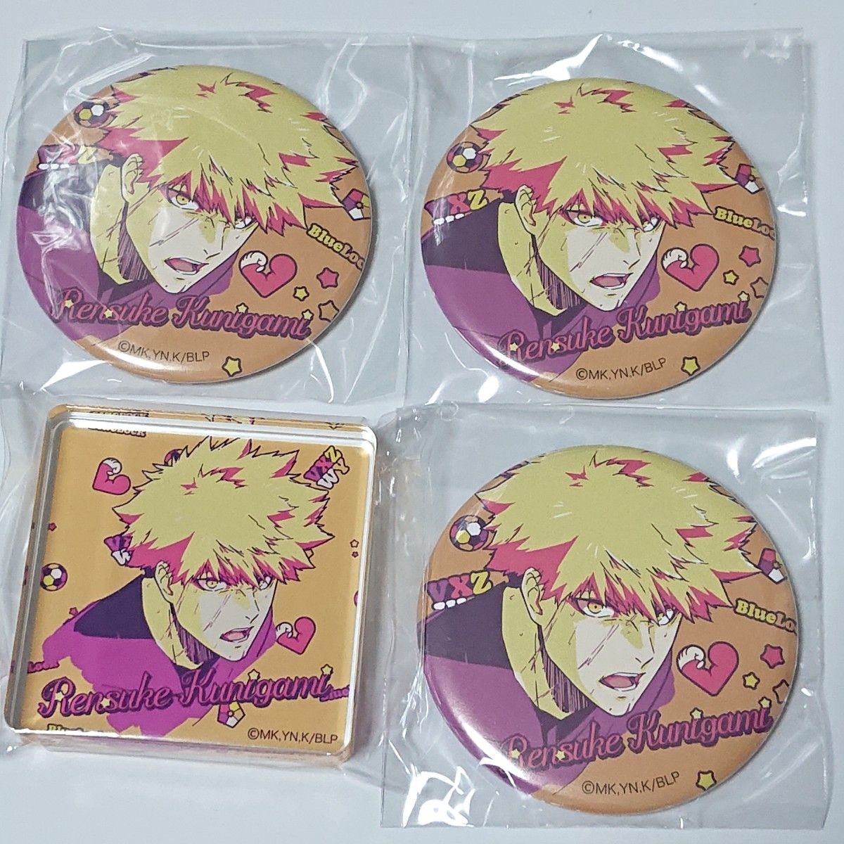 ブルーロック Anique 缶バッジ ミニアクリルブロック 國神|PayPayフリマ