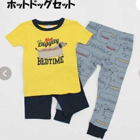 未使用品　３Ｔ　carter's カーターズ キッズ 上下セット Tシャツ＆パンツ 3点セット パジャマ 夏　半袖