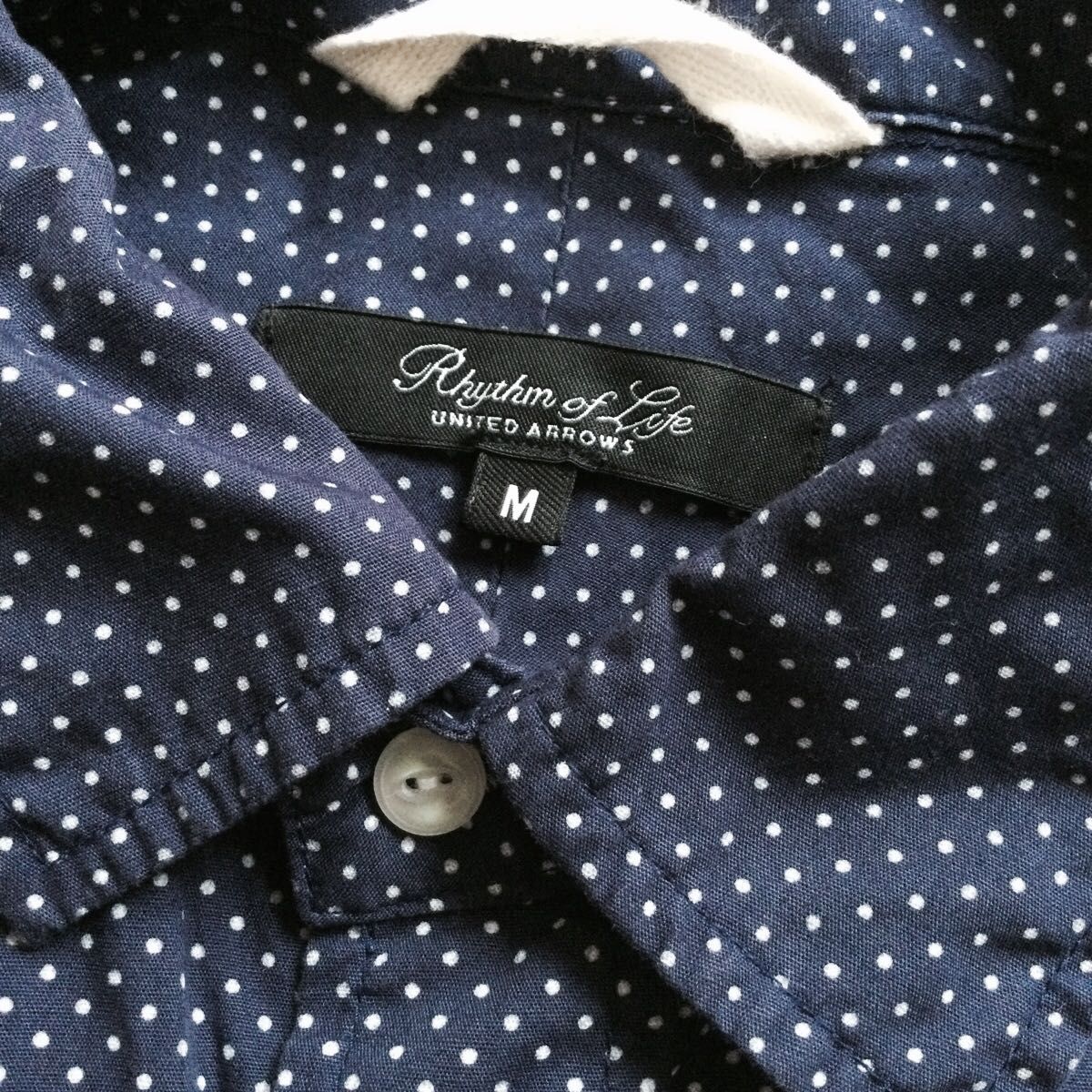 【SALE】UNITEDARROWS ユナイテッドアローズ リズムオブライフ トップス 半袖シャツ ドット柄 綿 100% 男女