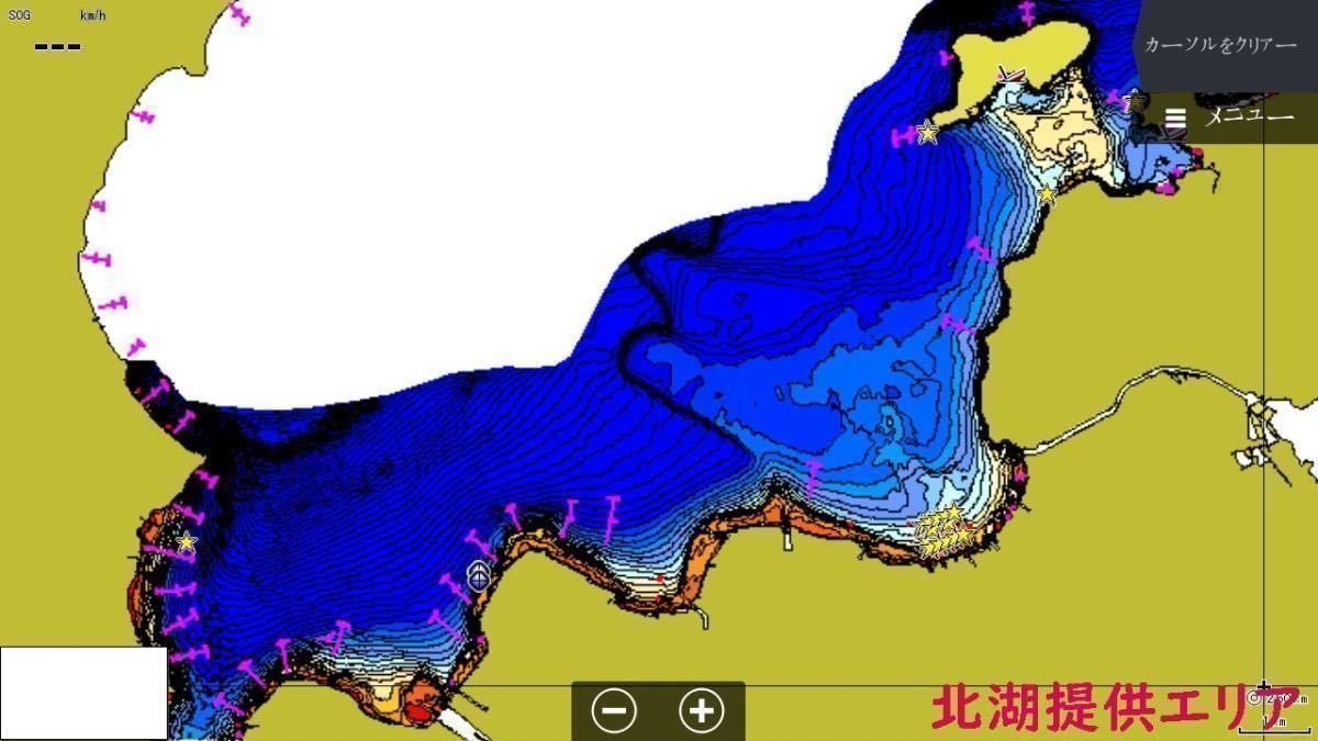 H31.1更新（Ver2.0）　ローランス魚探用琵琶湖北湖広域マップ（LOWRANCE REEFMASTER AT5ファイル）