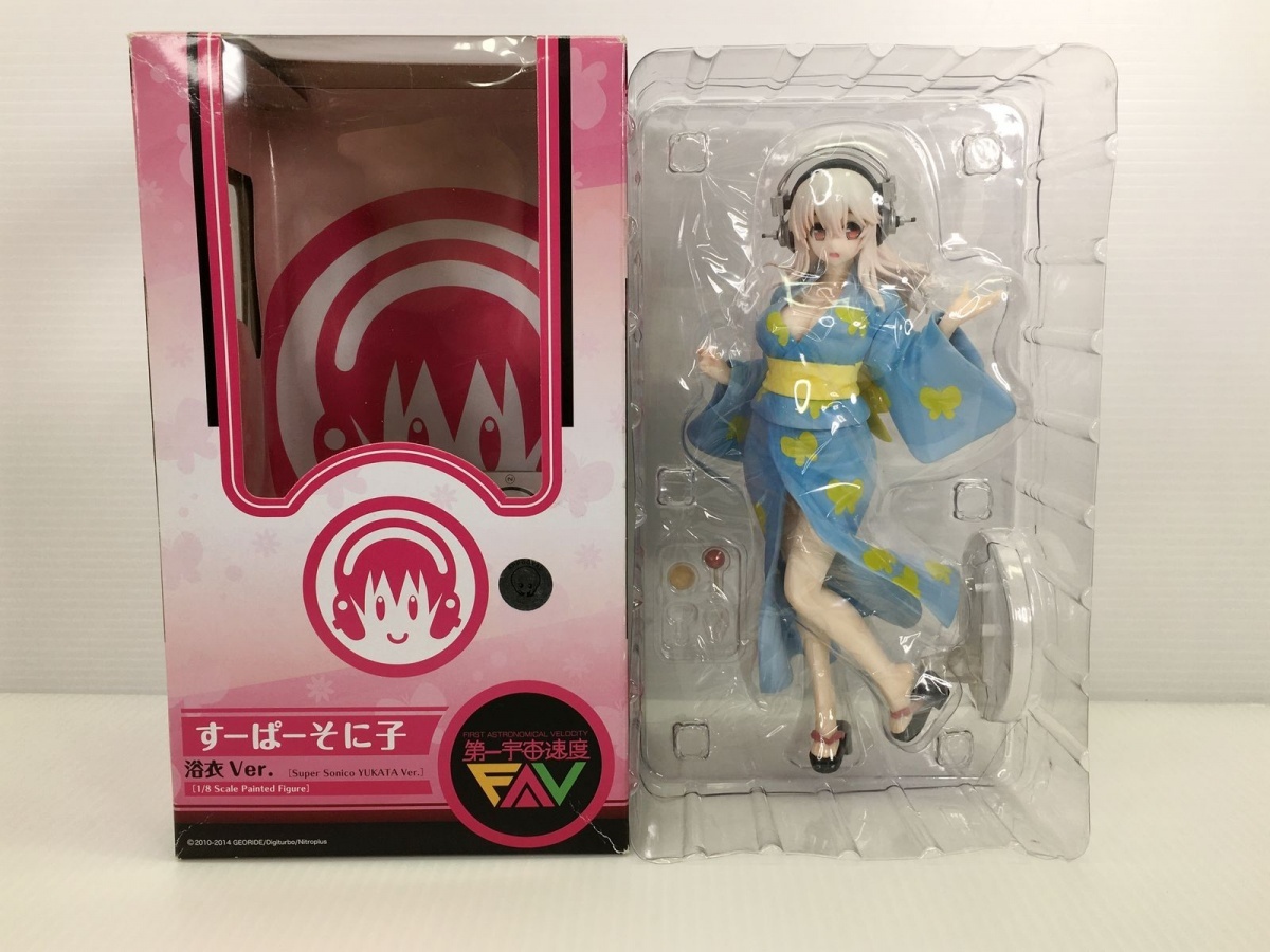 *[ including in a package A][ unused ]gdo Smile Company the first cosmos speed Super Sonico yukata Ver. 1/8 scale figure box scratch have 2400031110835