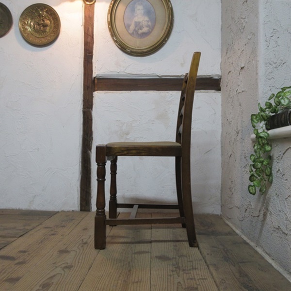 イギリス アンティーク 家具 ダイニングチェア 椅子 イス ラダーバック 店舗什器 カフェ 木製 オーク 英国 DININGCHAIR 4283e_画像7
