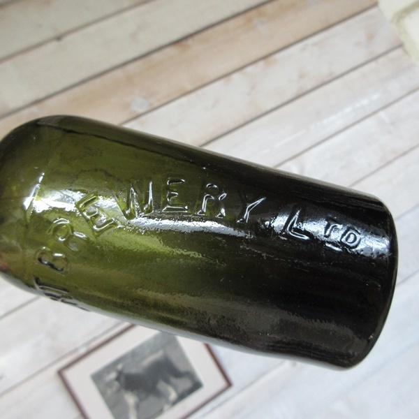 イギリス製 アンティーク メリーポートブルワリー ガラス瓶 ガラスボトル インテリア ディスプレイ 英国 glass 1008sc_画像9
