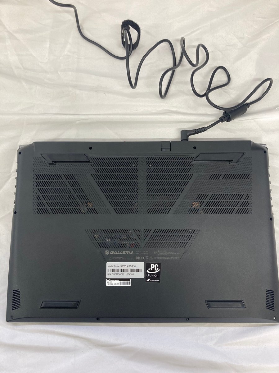 GALLERIA XL7C-R36 i7-10875H メモリ16GB SSD512GB ゲーミングノートPC