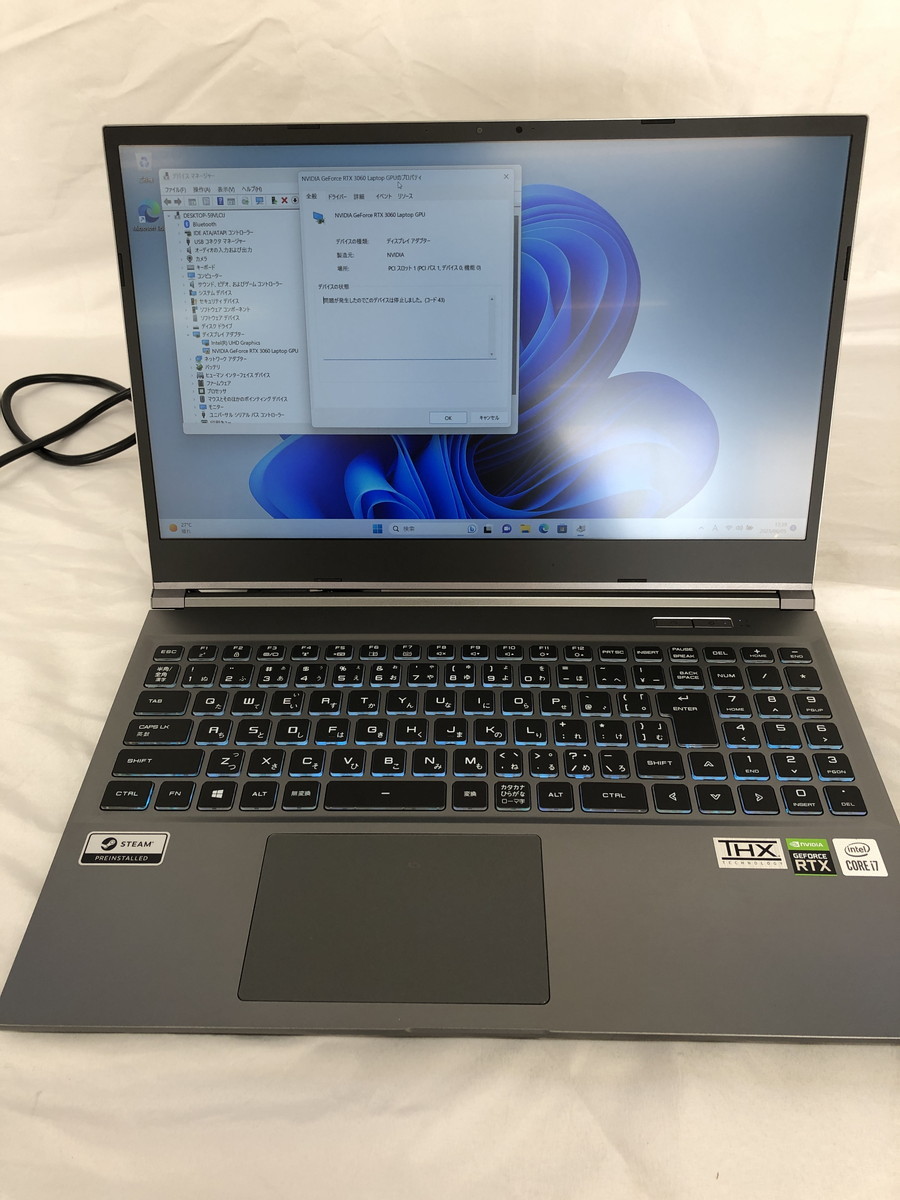 GALLERIA XL7C-R36 i7-10875H メモリ16GB SSD512GB ゲーミングノートPC