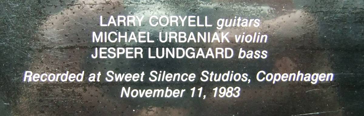 ◆ なんと当時の未開封シールド品 ◆ LARRY CORYELL & MICHAEL URBANIK / A Quiet Day In Spring ◆ SteepleChase SCS 1187 ◆_画像3